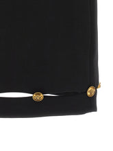 Versace Grain De Poudre Wool Skirt Black
