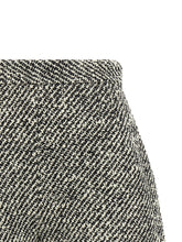 Versace Bouclé Wool Shorts White/black