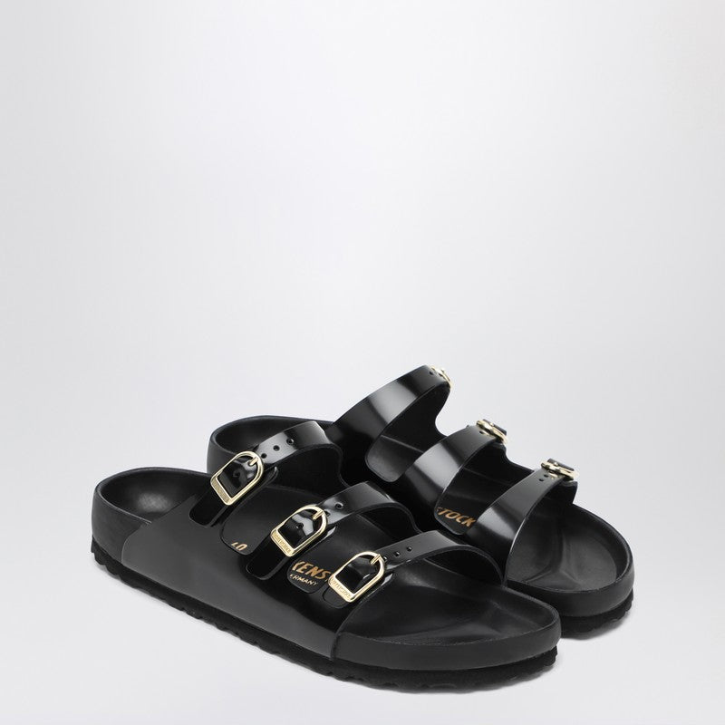 Birkenstock Florida Double-Buckle Exquisite Slides Black