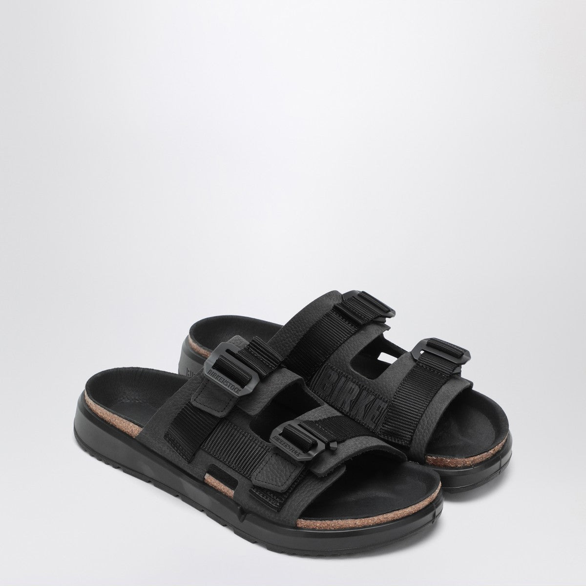 Birkenstock Shinjuku Suede Slippers Black