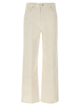 Mother The Rambler Zip Ankle Jeans White