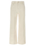 Mother The Rambler Zip Ankle Jeans White