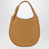 Longchamp Small Le Foulonné Leather Shopping Bag Nutmeg Brown
