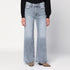 Mother The Ditcher Roller Sneak Palazzo Jeans Grey