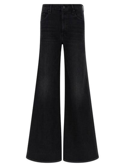 Mother The Roller Sneak Jeans Black  