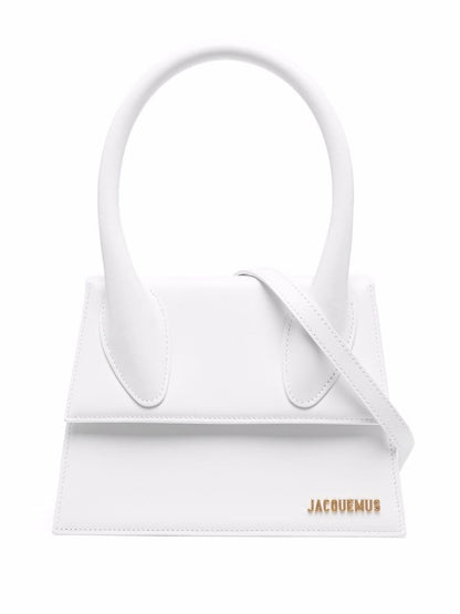 JACQUEMUS Le Grand Chiquito Leather HandBag White