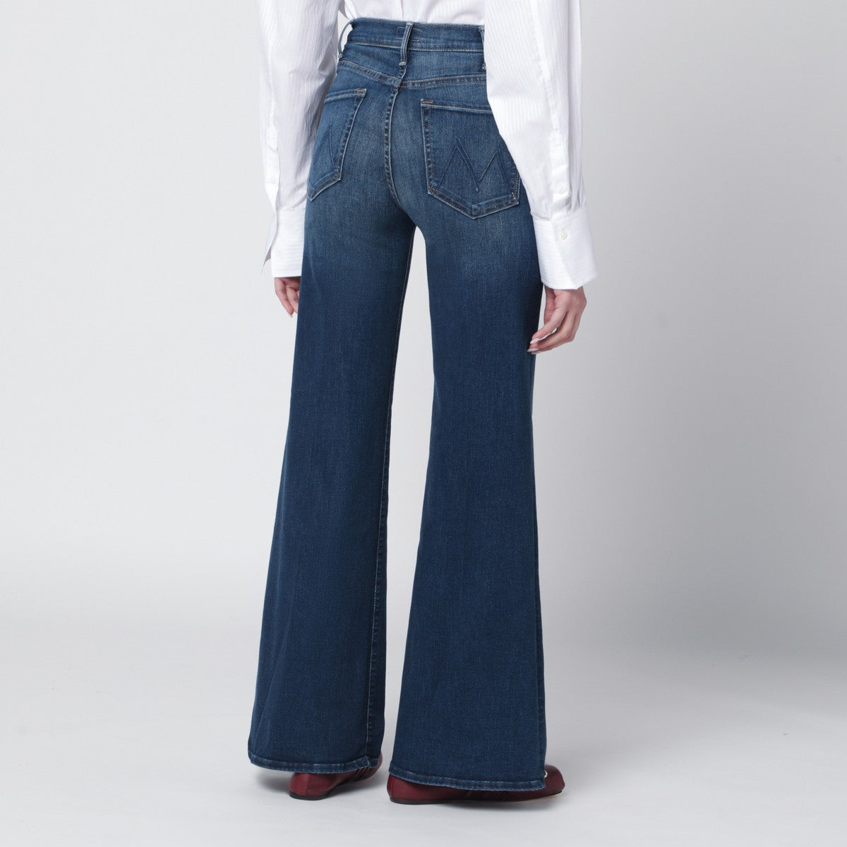 Mother Flared Troublemaker Jeans Blue blue