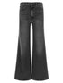 Mother The Hustler Roller Sneak Jeans Gray