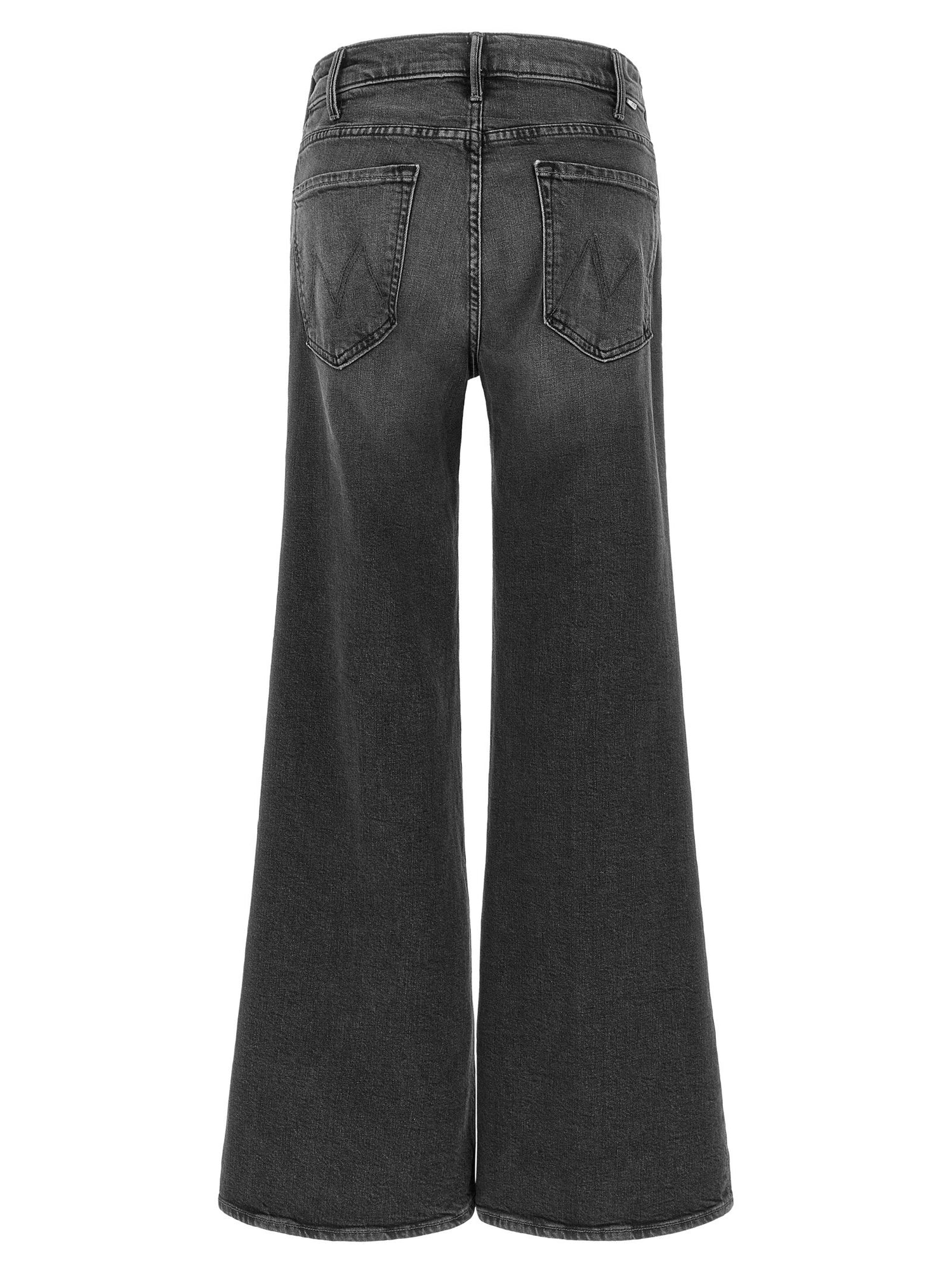 Mother The Hustler Roller Sneak Jeans Gray