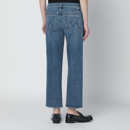Mother Troublemaker Straight-Leg Jeans Blue blue