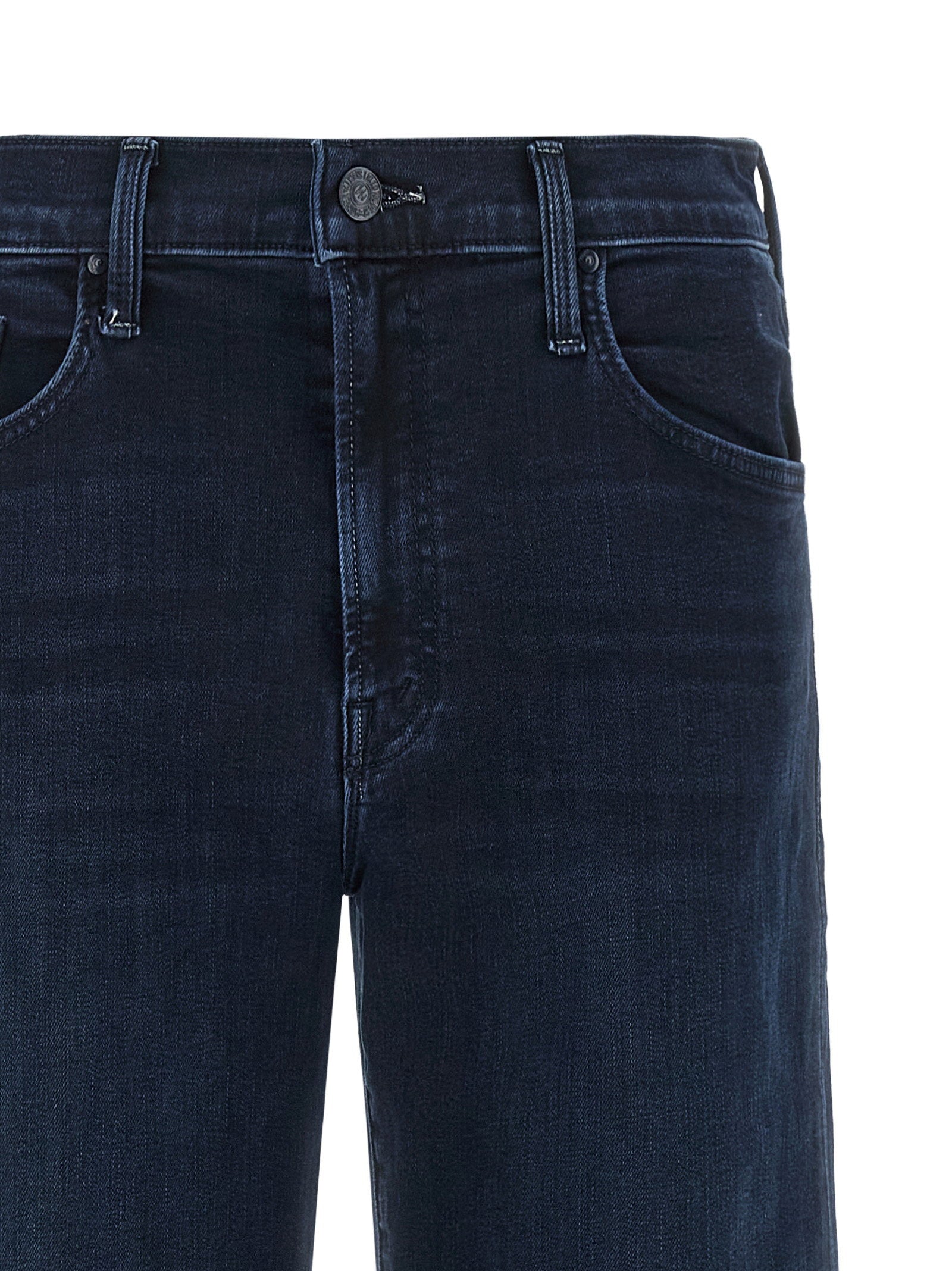 Mother The Mid Rise Rambler Zip Ankle Jeans Blue