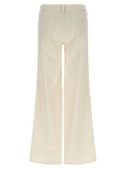 Mother The Twister Sneak Pants White