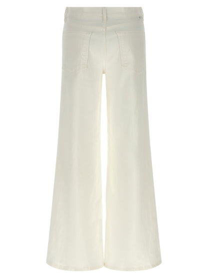 Mother The Twister Sneak Jeans White