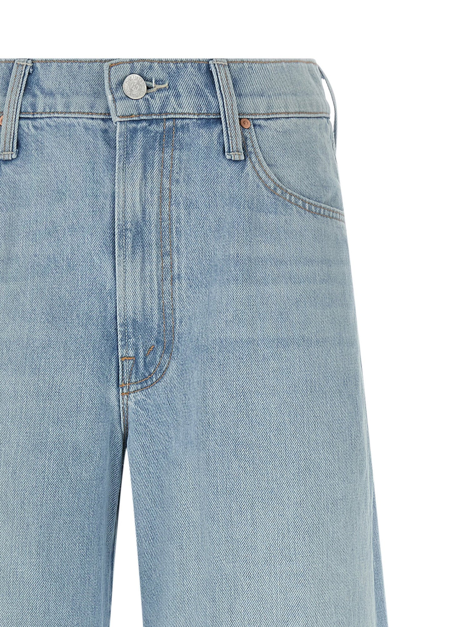 Mother The Ditcher Roller Skimp Jeans Light blue