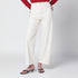 Mother The Half-Pipe Wide Jeans White
