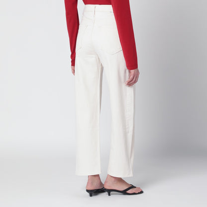 Mother The Half-Pipe Wide Jeans White