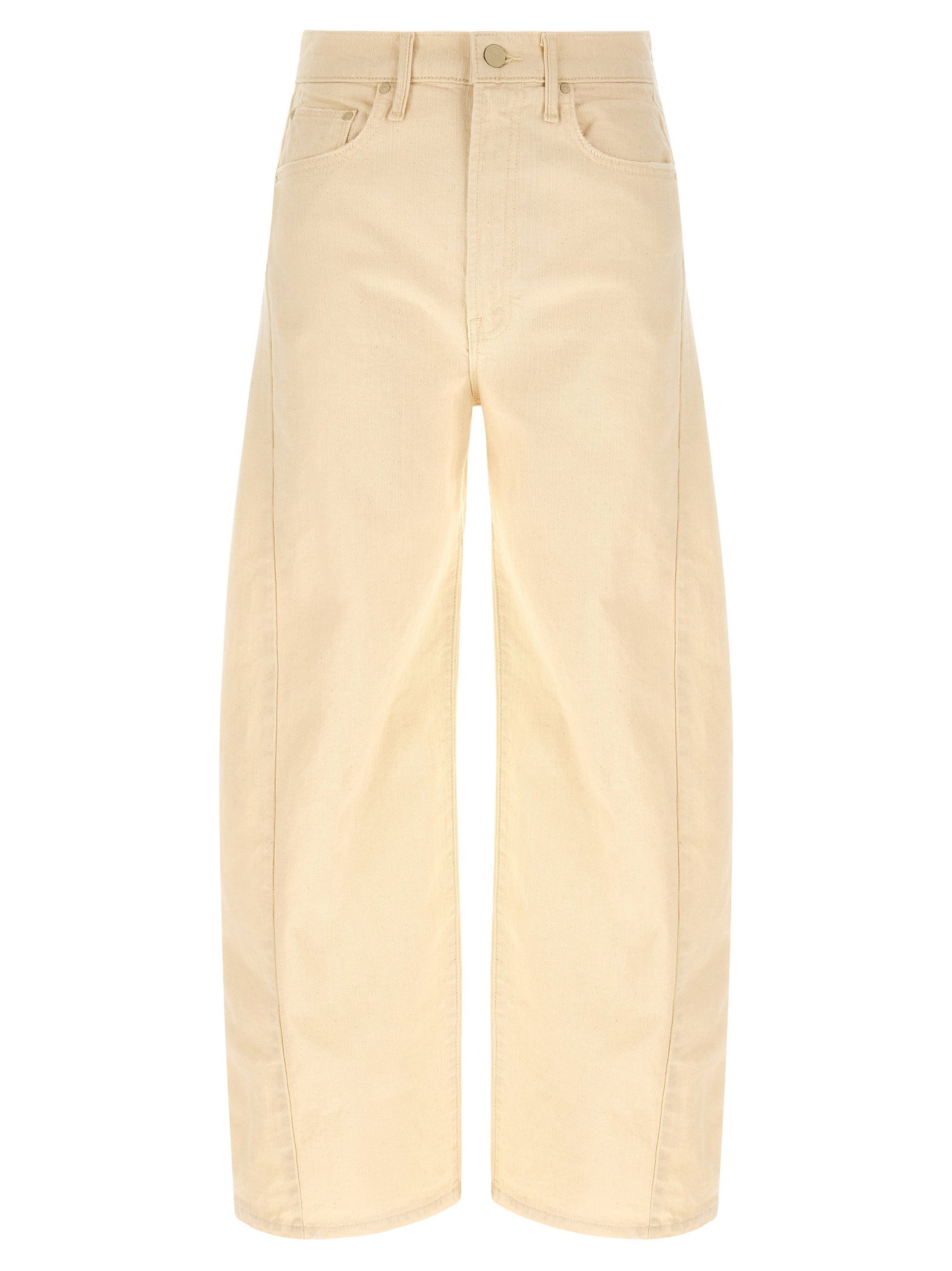 Mother Half Pipe Ankle Jeans Beige