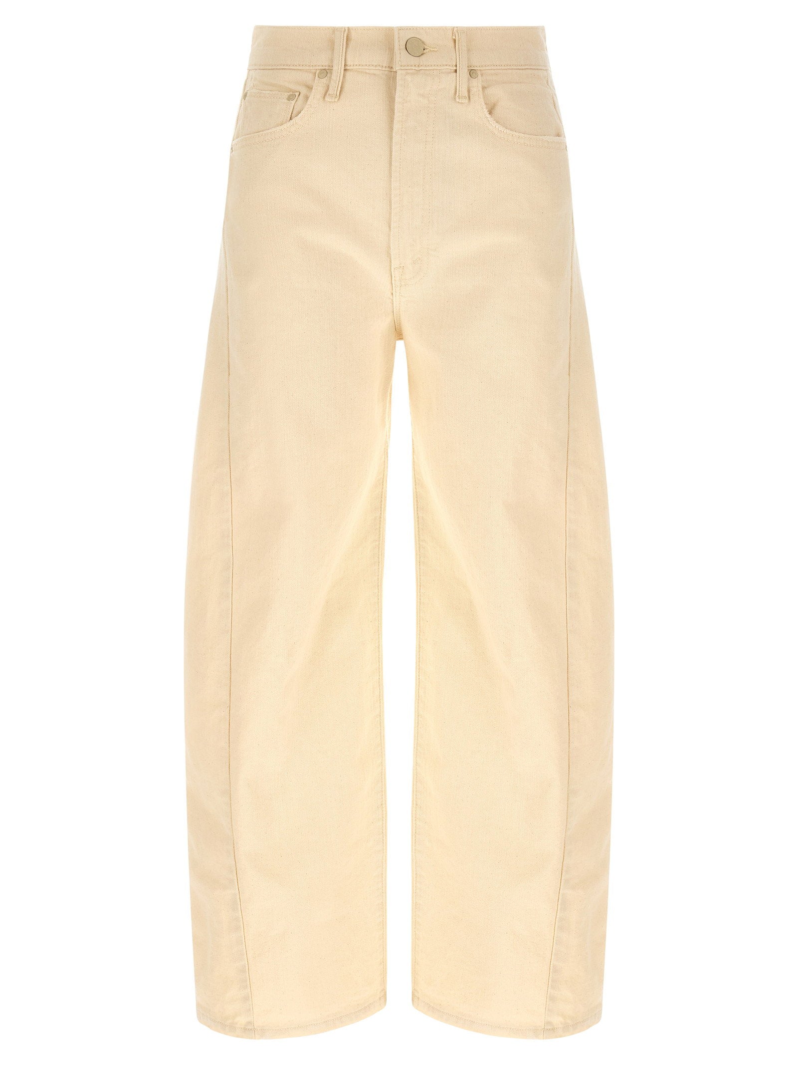 Mother Half Pipe Ankle Jeans Beige
