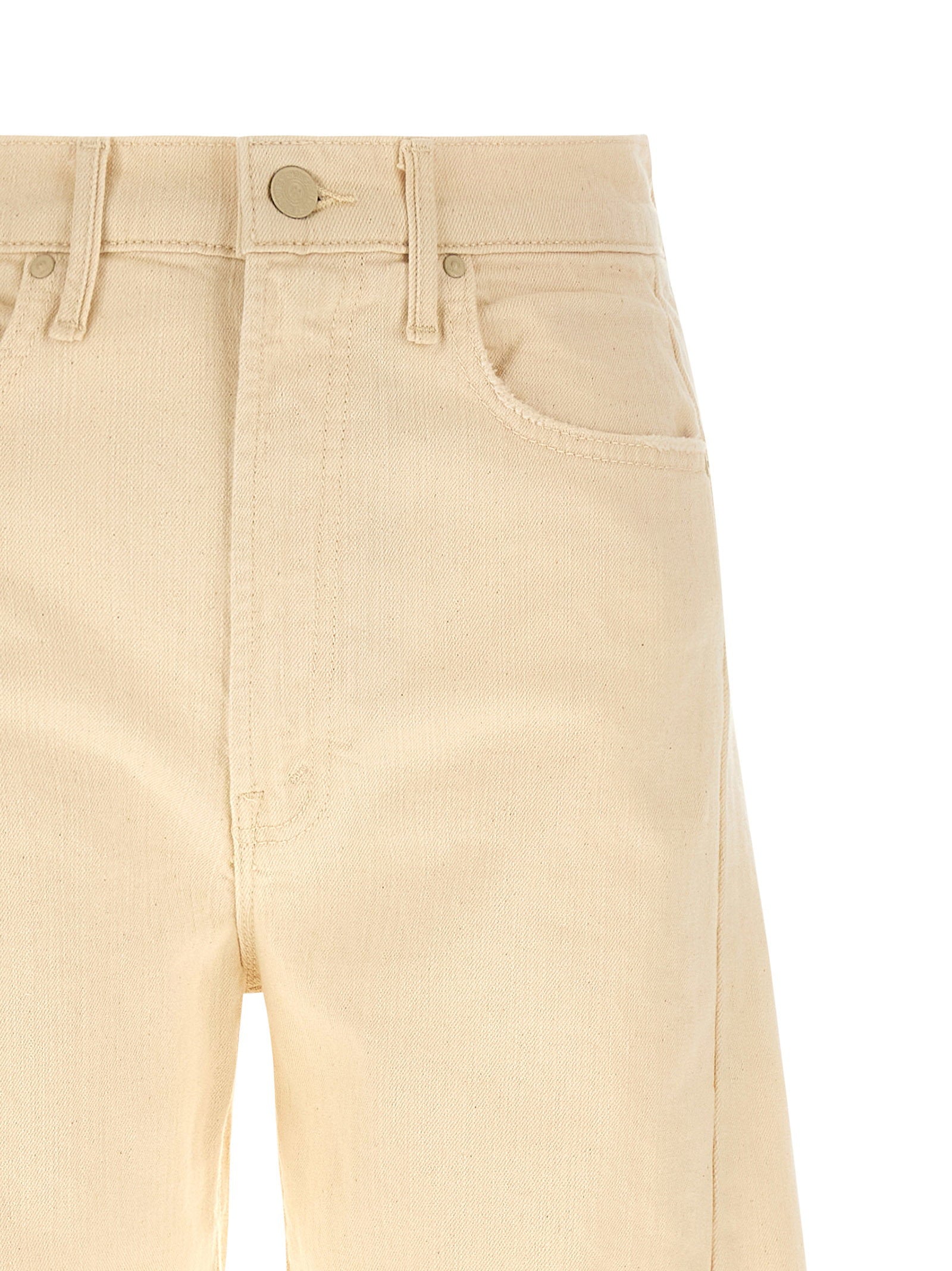 Mother Half Pipe Ankle Jeans Beige
