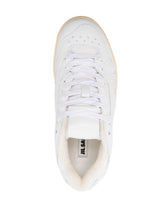 Jil Sander Debossed Logo Calf Leather Low-Top Sneakers White
