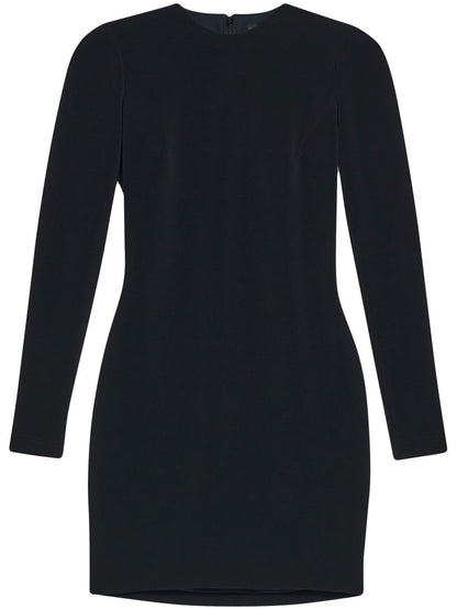 Balenciaga Mini Stretch Slim Dress in Black black