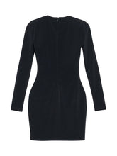 Balenciaga Mini Stretch Slim Dress in Black black