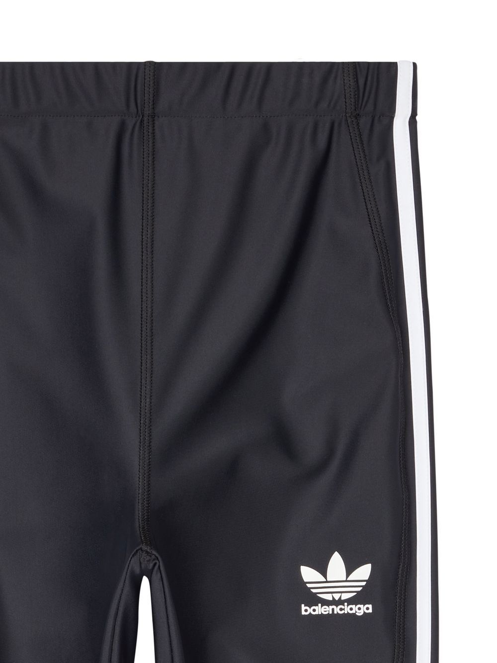 Adidas X Balenciaga High-Waisted Slim Athletic Leggings Black