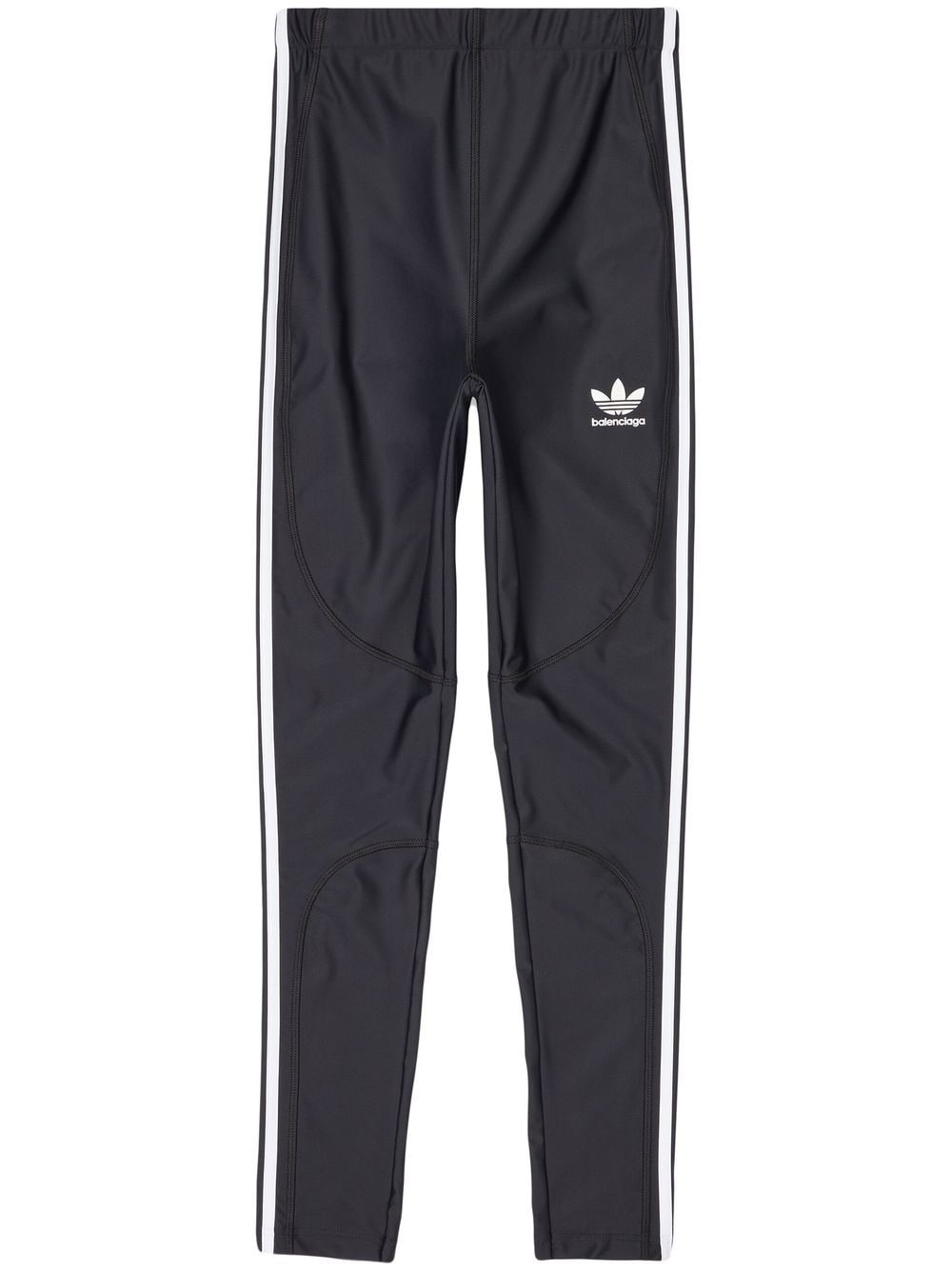 Adidas X Balenciaga High-Waisted Slim Athletic Leggings Black