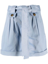 Woolrich Stretch cotton twill shorts Light Blue