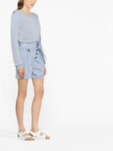 Woolrich Stretch cotton twill shorts Light Blue