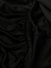 Saint Laurent Draped Sleeveless Floor-Length Jersey Dress Black
