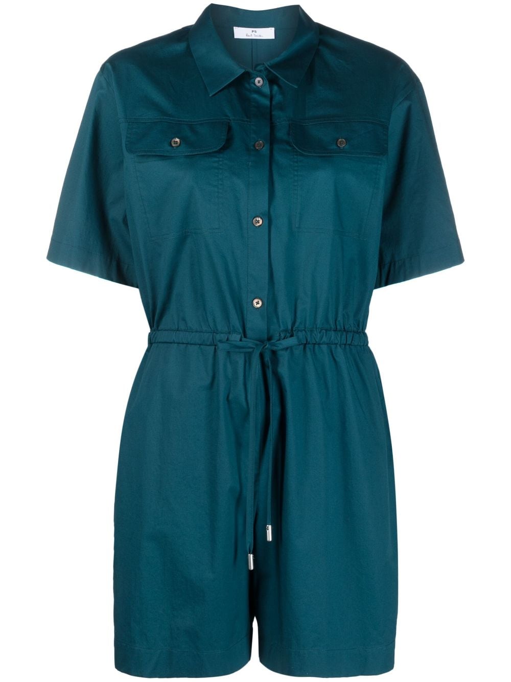 Paul Smith Short Cotton Playsuit Blue