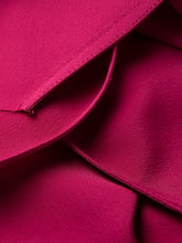 Rick Owens Draped Asymmetric Maxi Dress Fuchsia