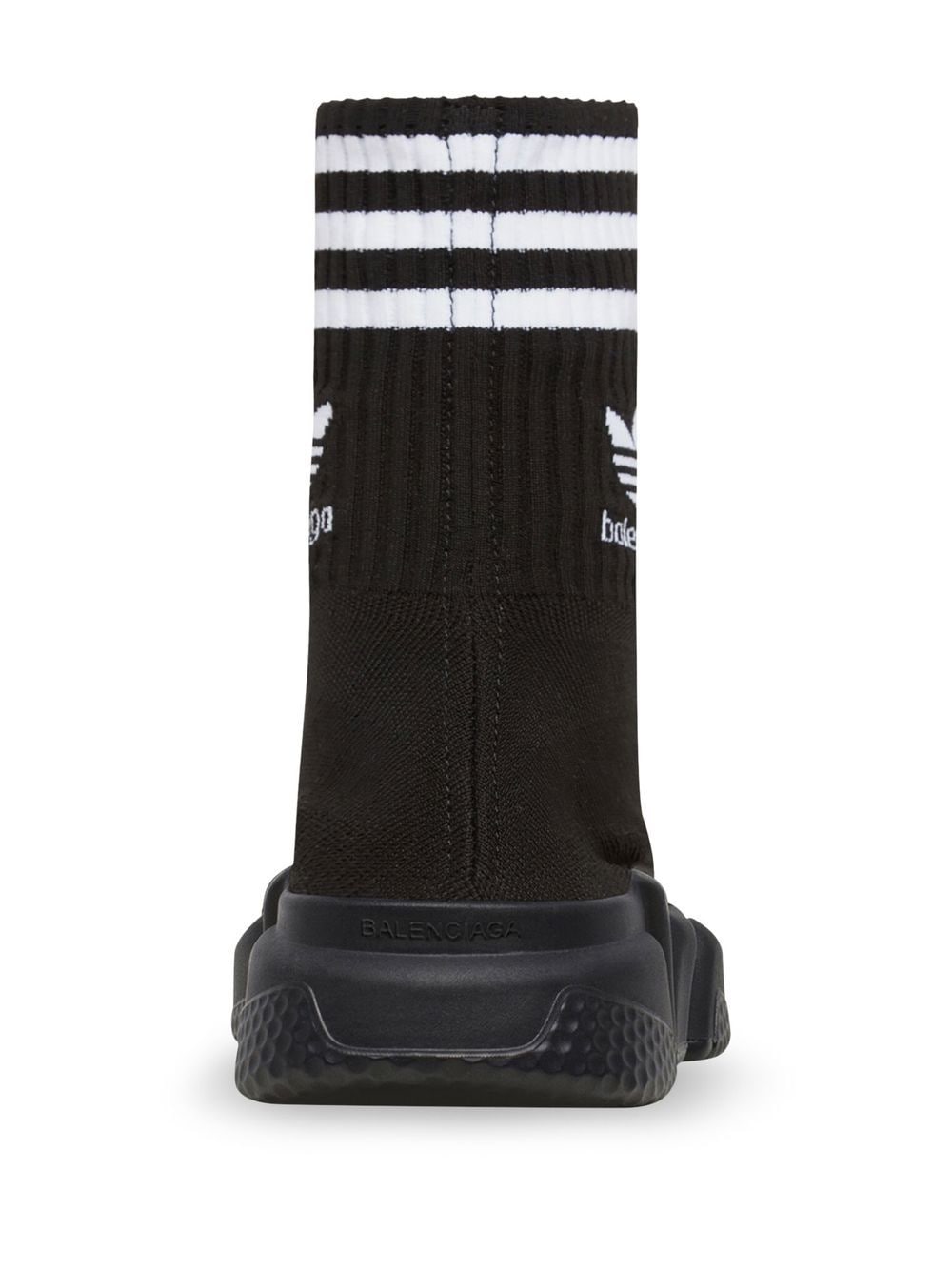 Adidas X Balenciaga Speed Sock High-Top Sneakers Black