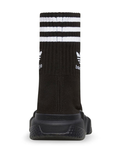 Adidas X Balenciaga Speed Sock High-Top Sneakers Black
