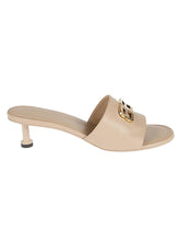 Balenciaga Leather Groupie Heeled Mules White