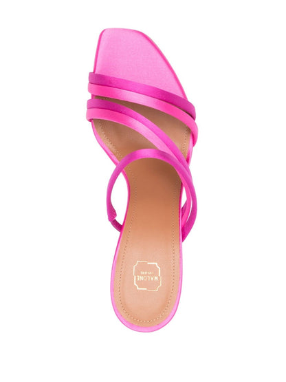 Malone Souliers Tami 90 Satin Mules Pink