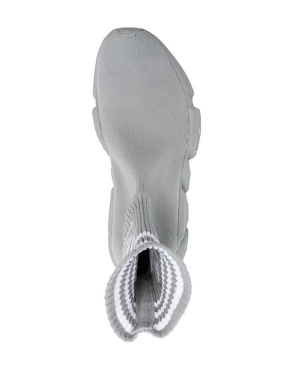 Adidas X Balenciaga Speed Sock Knitted Sneakers Grey