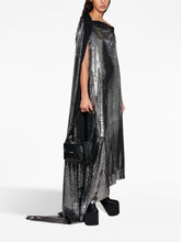 Balenciaga Metallic Effect Midi Dress Black