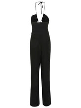 Jonathan Simkhai Gala Cut-Out Plissé Wide-Leg Jumpsuit Black