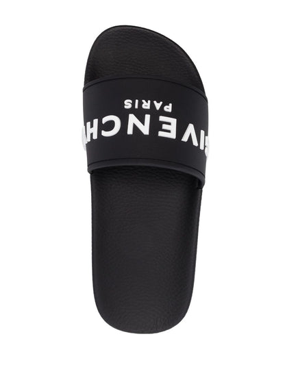 Givenchy Logo Pool Slides Black