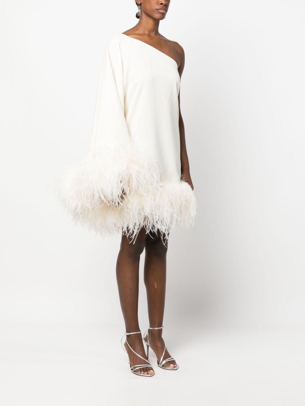 TALLER MARMO PRE Piccolo Ubud One-Shoulder Mini Dress White