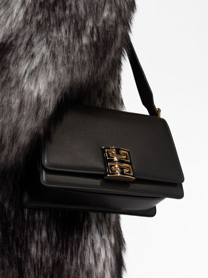 Givenchy Medium 4G Leather Crossbody Bag Black