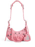 Balenciaga Le Cagole XS denim shoulder bag Pink