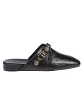 Balenciaga Cozy Cagole Leather Mules Black
