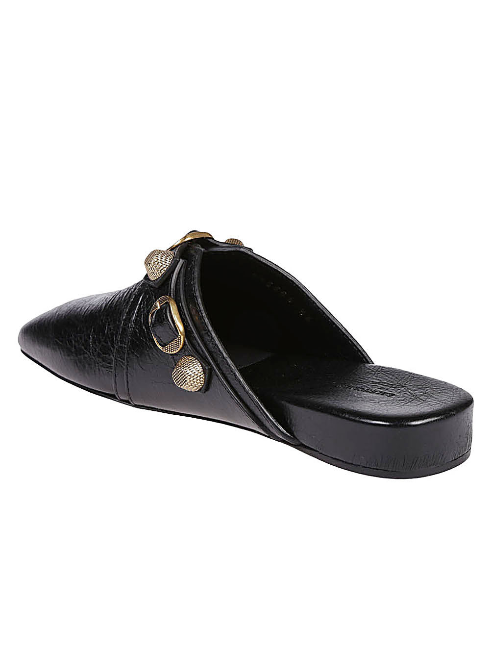 Balenciaga Cozy Cagole leather mules in black Black