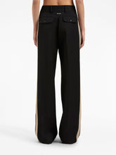 Palm Angels Knit Tape Straight Trousers Black