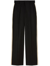 Palm Angels Knit Tape Straight Trousers Black