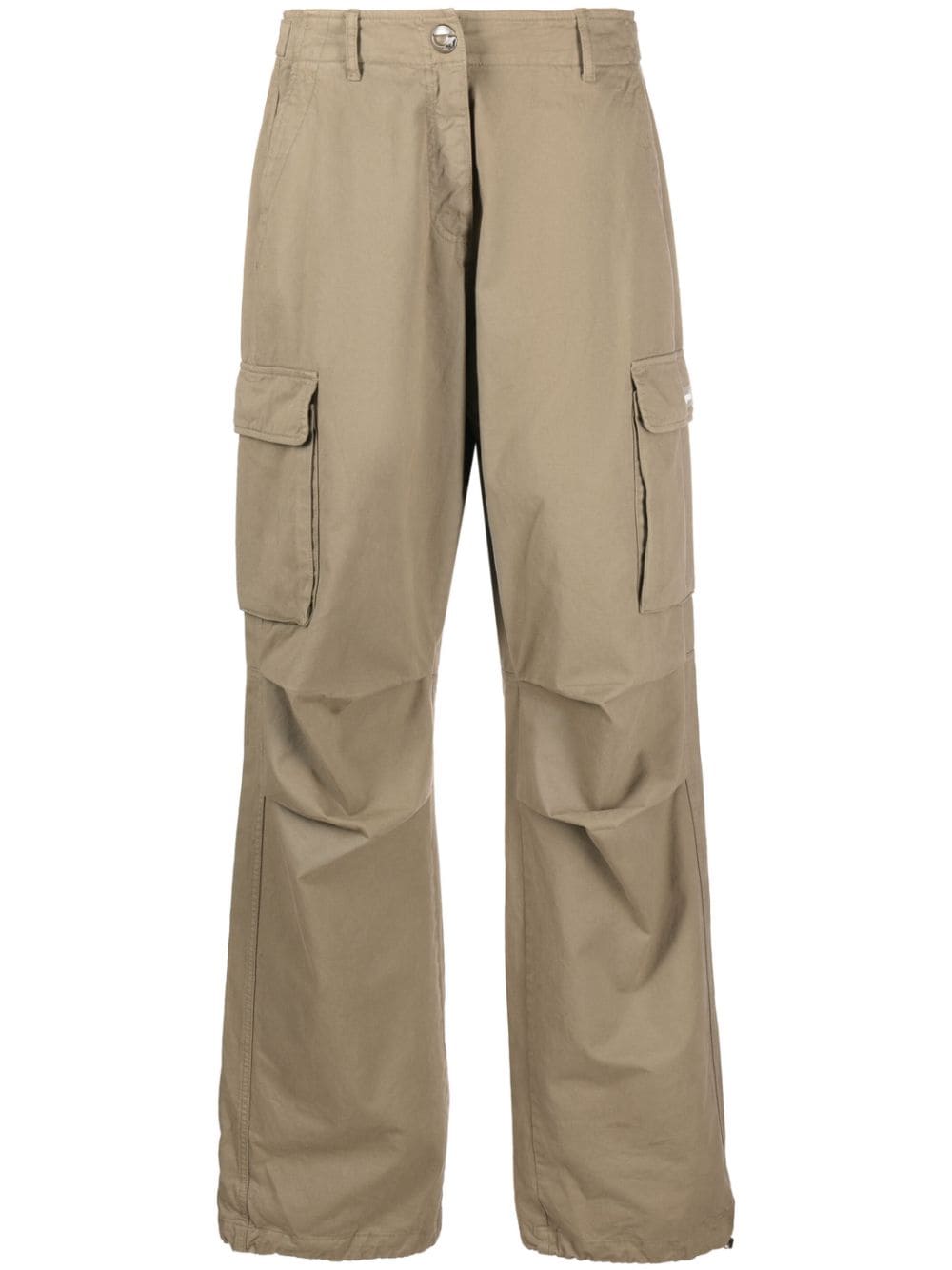 Coperni Wide Leg Cargo Trousers - Khaki