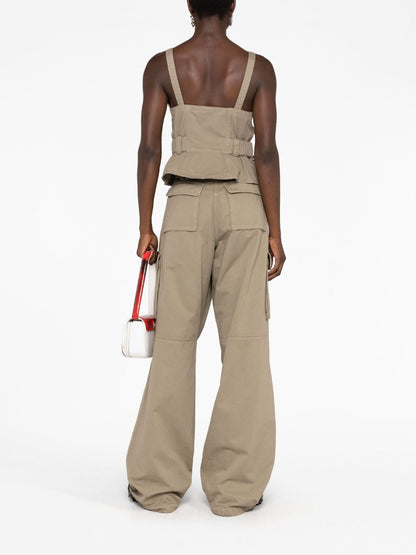 Coperni Wide Leg Cargo Trousers - Khaki